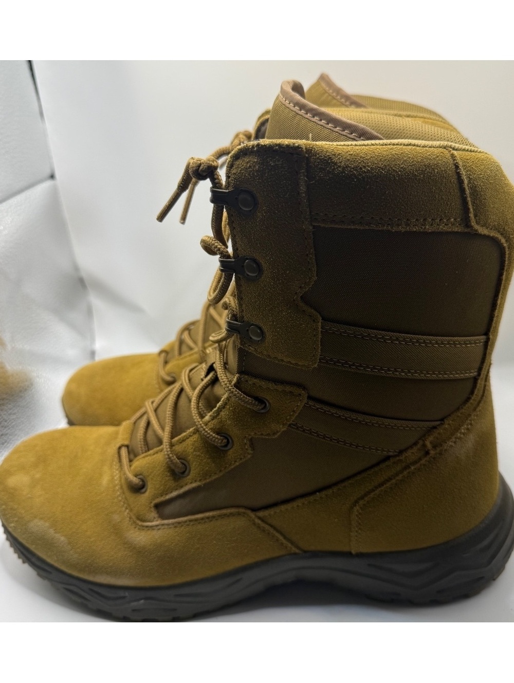 Interceptor Frontier MNIN27DP001 Men’s Tactical Suede Boots Coyote Size 10 1/2